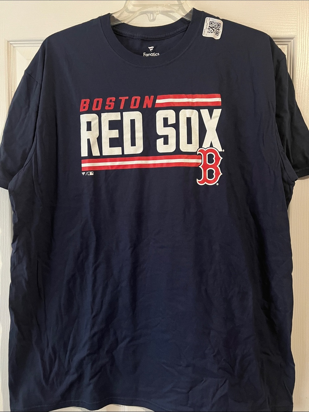 NWOT Fanatics Navy Boston Red Sox Graphic Tee with Red & White Accents